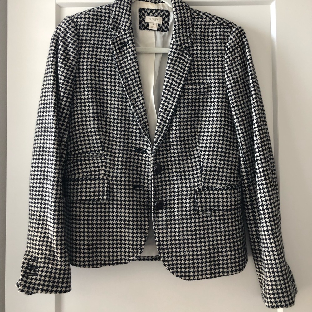 J. Crew Houndstooth Blazer
